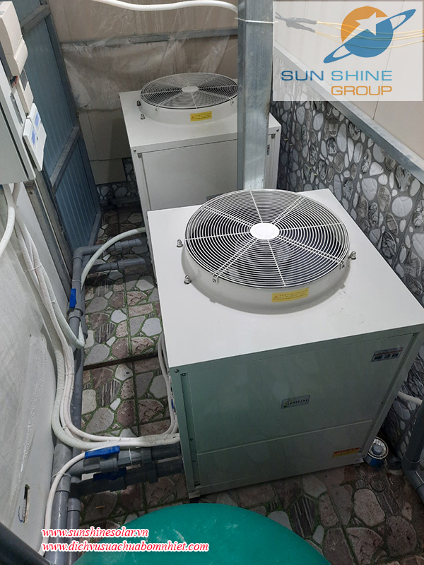 Lắp đặt hệ bơm nhiệt hồ bơi và dàn nước nóng công nghiệp gia nhiệt cho hồ bơi tại Đà Lạt