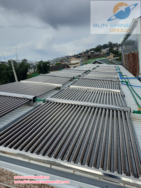 Lắp đặt hệ bơm nhiệt hồ bơi và dàn nước nóng công nghiệp gia nhiệt cho hồ bơi tại Đà Lạt